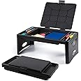 Loddie Doddie Foldable Lap Desk with Storage Pocket - Small Black Travel Desk & Lap Table, Teens, Activities, Breakfast, Gaming