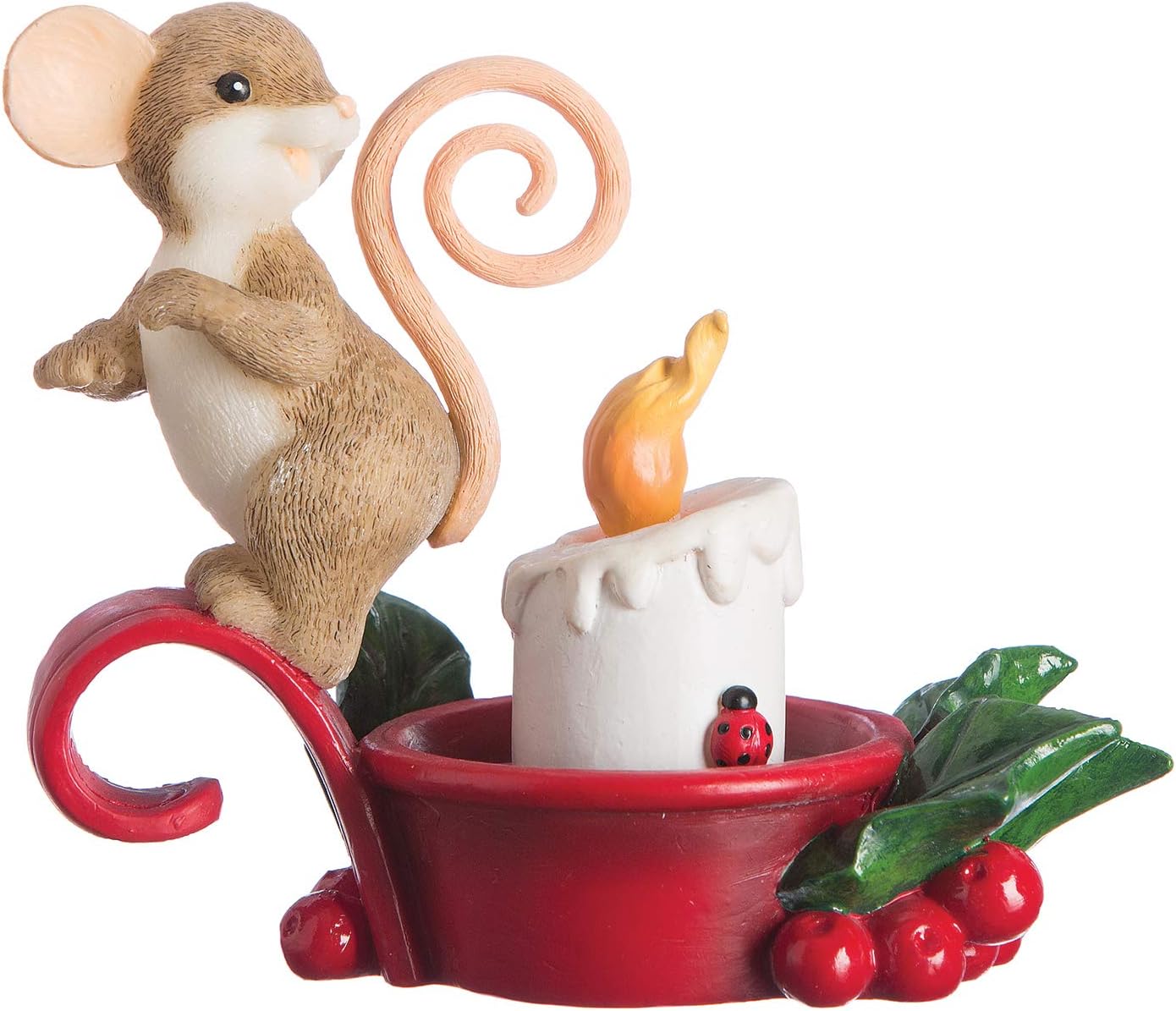 Roman - Charming Tails Collection, Lighted Mouse Figure, 4.5