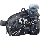 WATERFLY Fanny Pack Waist Bag: Waist Pack for Women Men with Water Bottle Holder Hiking Fanny Pack for Running Walking DogWalking Travel Cycling