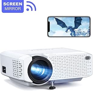 Crosstour Proyector Wi-Fi, Mini Proyector Portátil Soporte Full HD ...