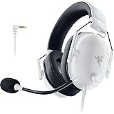 Razer BlackShark V2 X Gaming Headset: Special Edition - 50mm Drivers - Cardioid Mic - Comfortable Noise Isolating Earcups - for PC, Mac, PS5, Xbox One, Nintendo Switch via 3.5mm Audio Jack - White