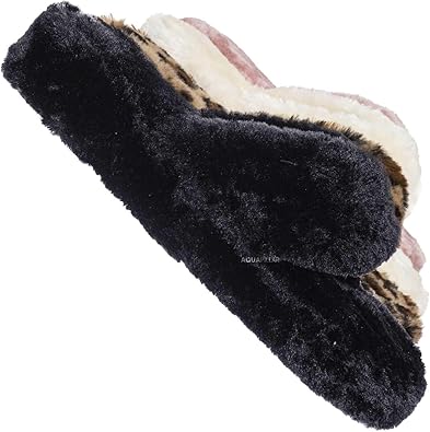 rabbit fur sandals