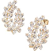 RED By Kiss Premium 18K Gold Plated CZ Drop Earrings, Hypoallergenic Titanium Comfort Post, Luxury Cubic Zirconia Diamond Earring Dangle, Lead & Nickel Free, Made in Korea