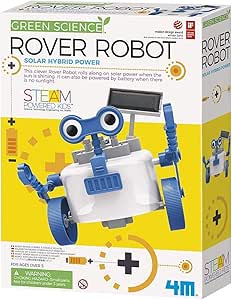 Amazon Com 4m 403417 Green Science Rover Robot Solar Hybrid Power Multi Toys Games