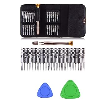 THEMISTO 27 in 1 Precision Screwdriver Set Multi Pocket Repair Tool Kit for Mobiles, Laptops,