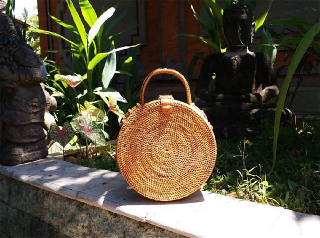 Summer Beach Bags Women Fashion Rattan Bag For Holiday Girls Travel Handbags Bohemian Style Tote Bali Island