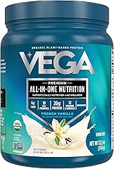 Vega Organic All-in-One Vegan Protein Powder, French Vanilla -Superfood Ingredients, Vitamins for Immunity Support, Keto Frie