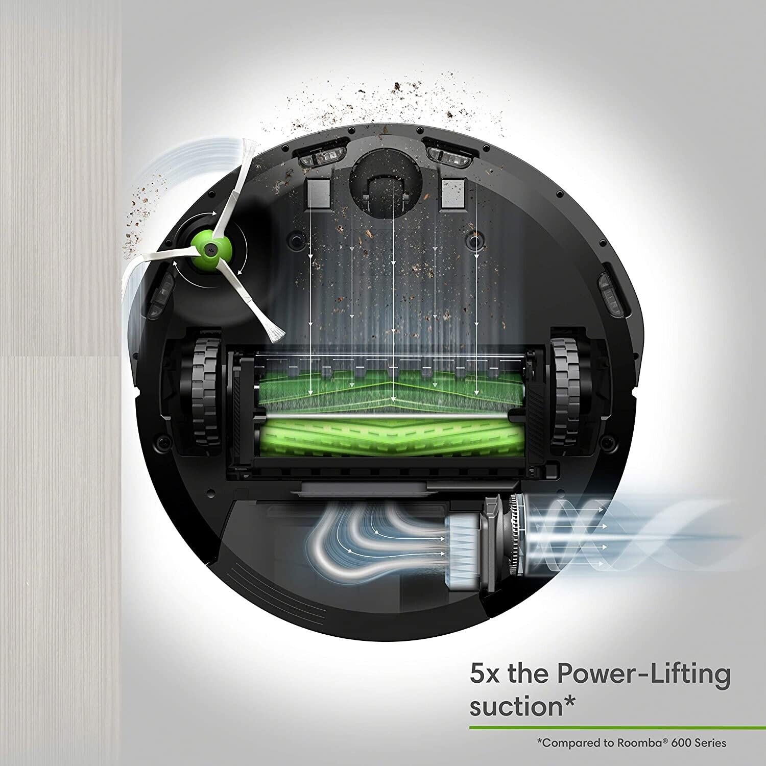 iRobot Roomba E5 (5150) Robot Vacuum - Wi-Fi Connected, Compatible with Alexa, Ideal for Pet Hair, Carpets, Hard, Self-Charging Robotic Vacuum, Black (Renewed) - View 5