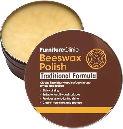 Furniture Clinic Clear Beeswax Polish for Wood & Furniture 200ml