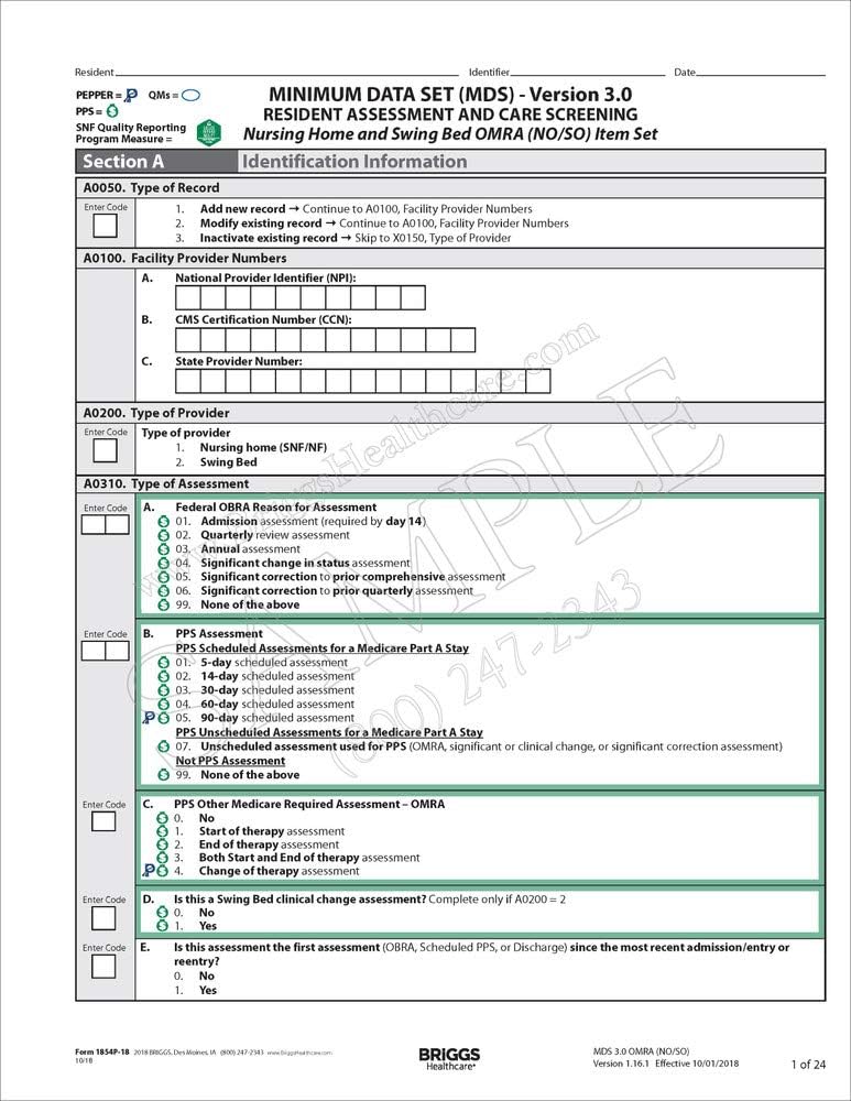 Amazon Com Briggs Healhcare Mds 3 0 Nursing Home And Swing