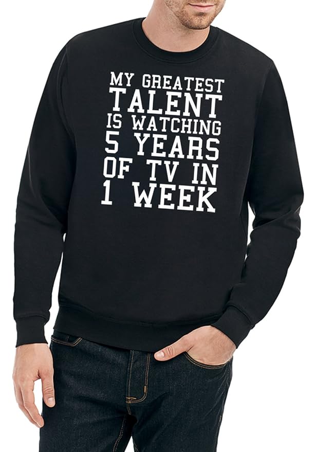 My Greatest Talent - Watching TV Sweater Black