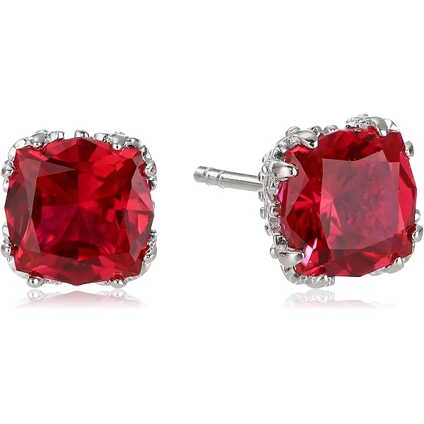 Orecchini Pendenti Gotici In Peltro Con Cabochon Rosso Sangue – Stile Medievale, #1014R