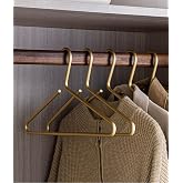 Premium Matte Gold Aluminum Coat Hangers 10 Piece Set, 16.5&rdquo; Extra Smooth &amp; Durable Metal Shirt Dress Hanger,Aluminum Alloy Hanger,Clothing Support,Clothing Hang