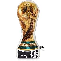 MESUCA Official FIFA World Cup 2026 Trophy Plush Pillow, 14.5 Inch