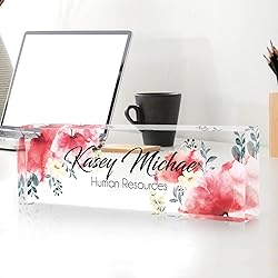 Desk Name Plate Personalized, Custom Name Plate for