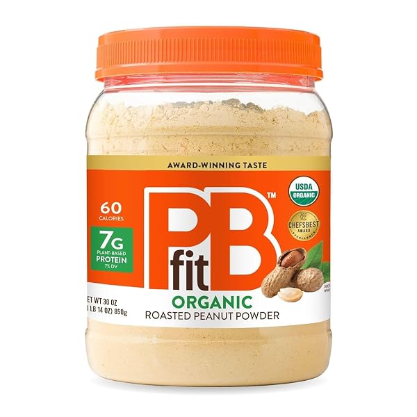 PBFIT 30 OUNCE ORGANIC PEANUT BUTTER POWDER, POWDERED...