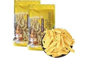 KAXOIIDU 2pc dried bean curd stick, Rolls of dried bean milk creams, non GMO bean products, Asian bean curd skin, suitable for all kinds of cooking, stir frying, hot pot, salad, 8.3oz/238g