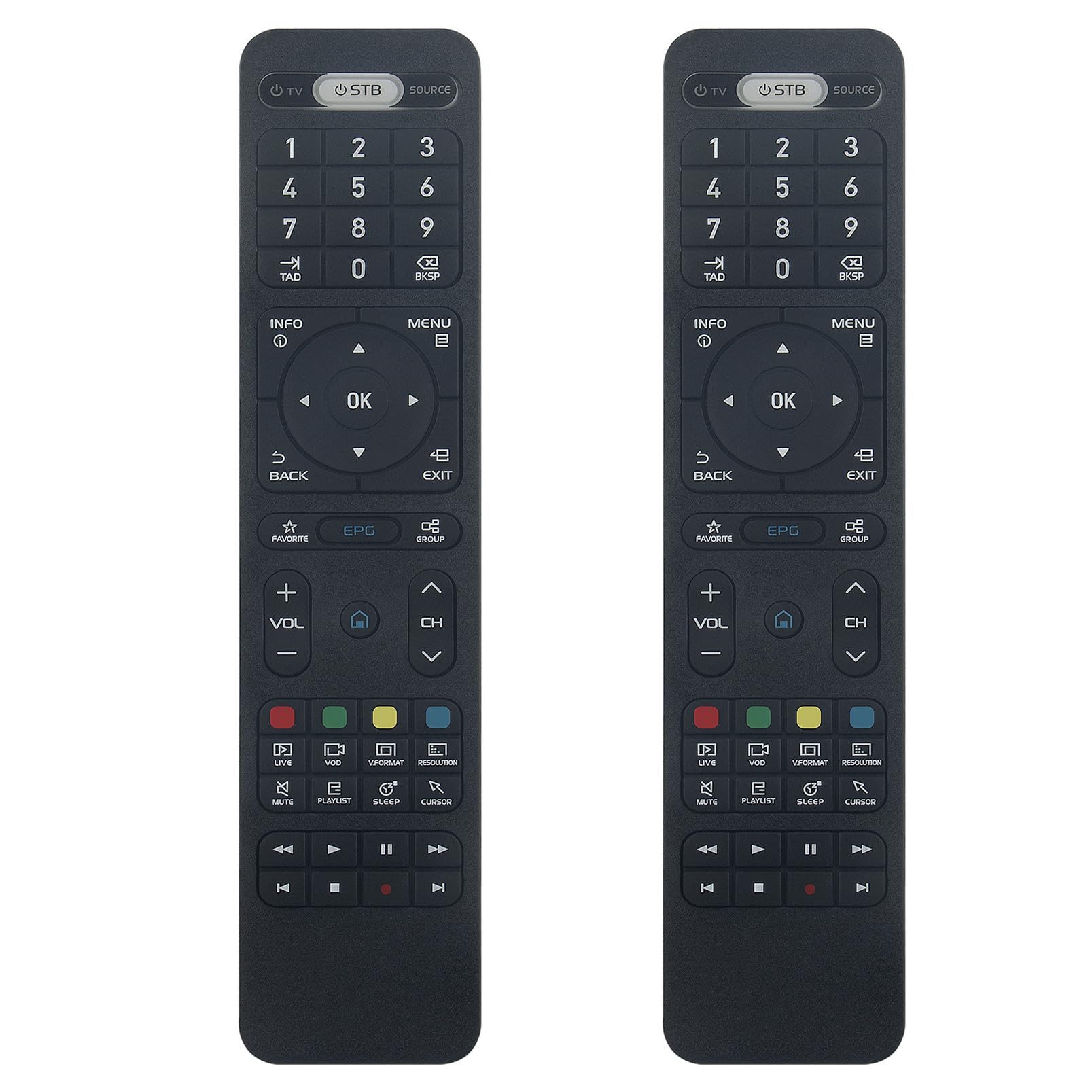 2Pcs Replace Remote Control fit for Formuler Dreamlink TV Box Z Nano, Z Plus, Z+ Neo, T1, T1 Plus, Z10 SE, T2+, T3, Z Alpha, Z7+, Z8, ZX, ZX 5G, Z+, Z7+ 5G