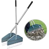 YEELOR Leaf Grabber Rake, 36.6 Inches, 3.3 Pounds（Straight Grip） | No Bending Required，Lightweight &amp; Effortless，High-Capacity Grab，Ideal for Picking Up Leaves, Weeds, and Other Yard Debris