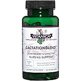 Vitanica LactationBlend, Lactation Supplement for Increased Breast Milk Supply and Flow Organic Breastfeeding Support, with Fennel, Milk Thistle, Fenugreek and More, Non-GMO, Vegan, 60 Capsules
