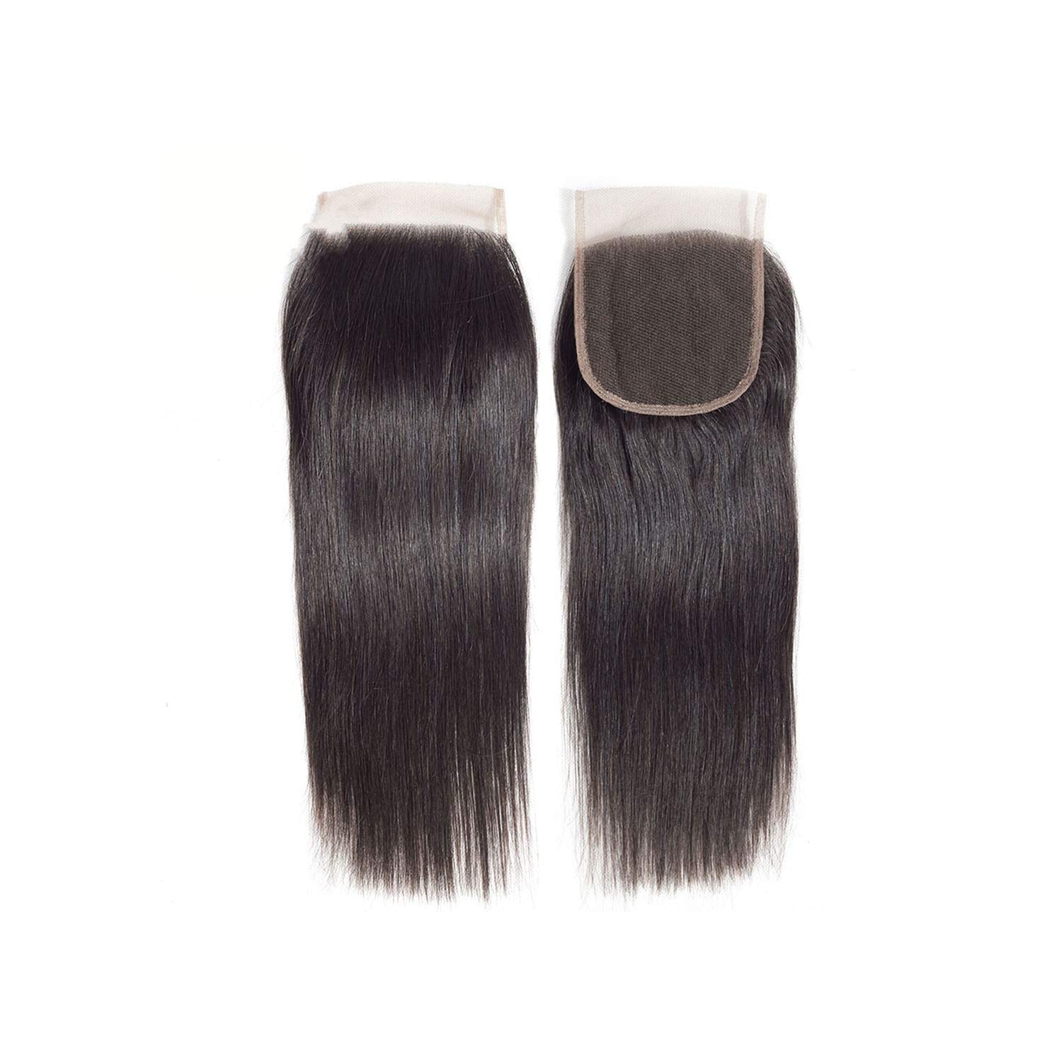 Amazon Com Hair Peruvian Straight Hair Closure 4x4 Swiss Lace