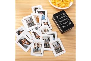 callie moment Custom Playing Cards with Photo, 54 Cute Deck of Cards with Text for Party Favor Entertainment Wedding Housewar