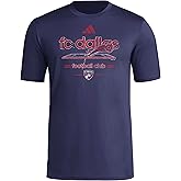 Adidas Mens Fc Dallas Vintage World Pre-Game Short Sleeve T-Shirt
