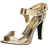 KARL LAGERFELD womens Cieone Evening Ankle Strap Dress Heel
