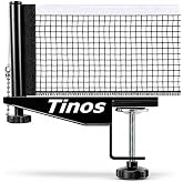TINOS Premium Table Tennis Net &amp; Post | Pro Screw Clamp Ping Pong Net