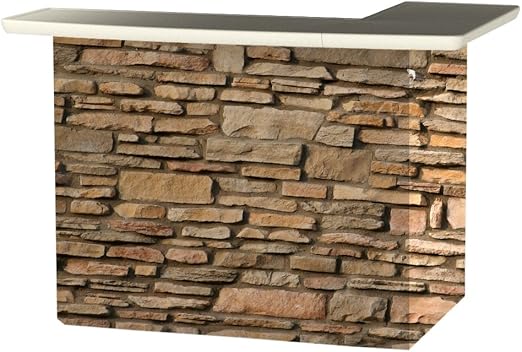 Amazon Com Best Of Times 2000w2406 Rock Wall Portable Patio Bar