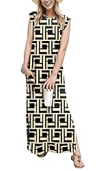 GRECERELLE Women Summer Plus Size Round Neck Casual