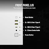 CORSAIR iCUE LINK 2500X RGB Small-Tower mATX Case White Dual Chamber view 9