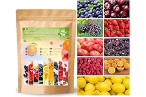 Heirloom 2059+ Mix Berry Seeds for Planting Fruit Seeds Strawberry Raspberry Mulberry Apple Orange Blueberry Lemon Elderberry