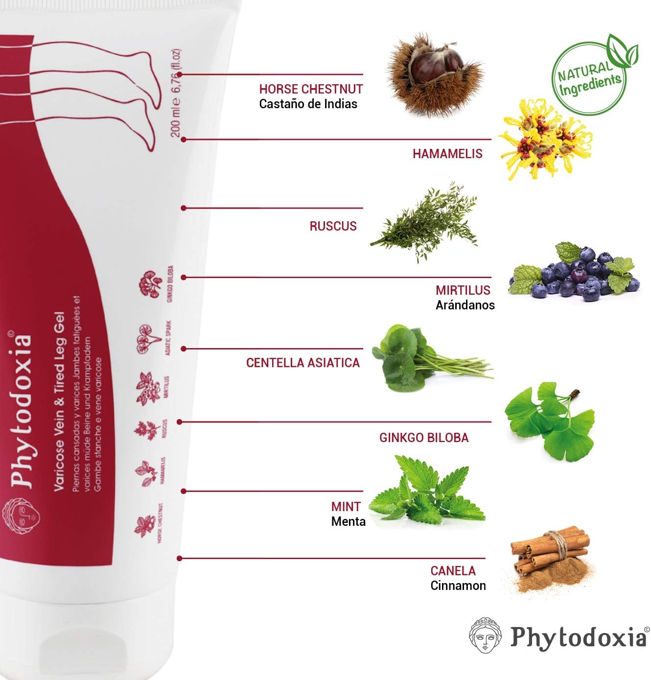 PHYTODOXIA PhytoLegs Gel 200 ml, light brown, 200 ml (Pack of 1) - Image 4