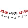 Sursurprise Need Four Speed Birthday Decorations, Need Four Speed Banner Checkered Flag Banner Kit, Race Car Theme 4th Birthday Party Supplies for Boys