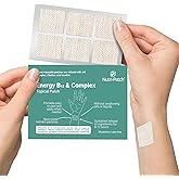 NUTRI-PATCH Energy B12 &Complex Topical Patch, Infused with B1,B2,B3,B5,B6,B12,Biotin,Choline & Inositol 30 Count