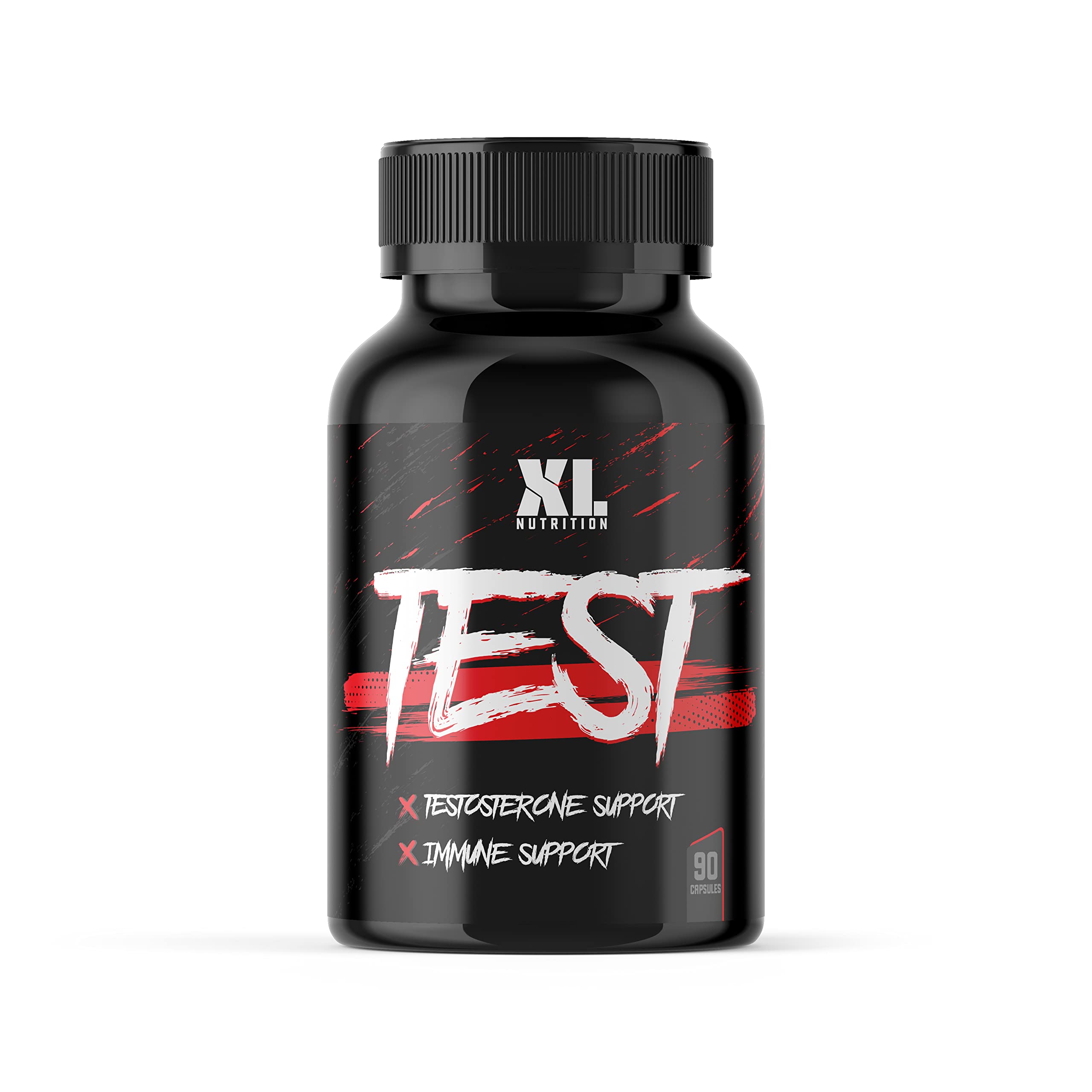XL Nutrition Test Booster | Testosterone Support and Immune Support | Combination of D- Aspartic Acid, Fenugreek, Zinc and Boron | Added Vitamins for Immune Function | 90 Capsules | Vegan Friendly