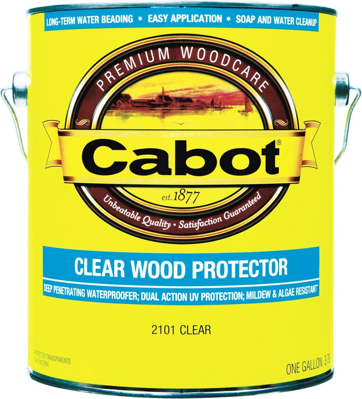 Amazon Com Cabot Stain Water Based Finish Flat Clear Container Size Gl Low Voc Automotive