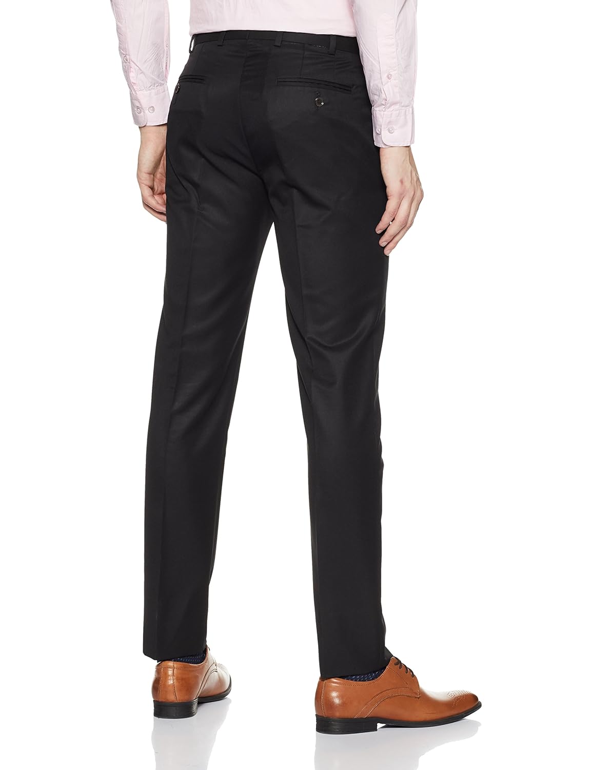 raymond men's relaxed fit formal trousers