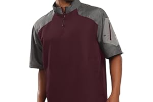 Holloway Raider Pullover Cage Jacket - Weather-Resistant Quarter Zip Athletic Wear with Sleeve Pocket