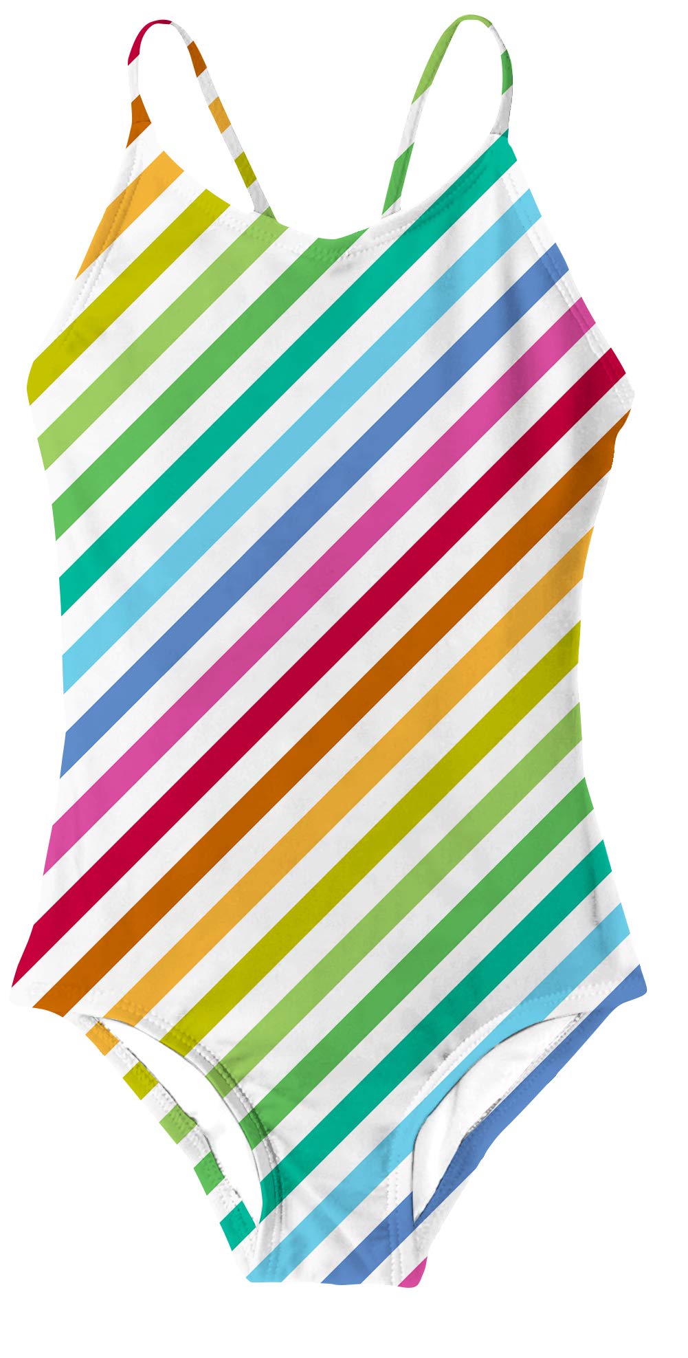 RAISEVERN bébés Filles imprimés Mignon One Piece Maillots de Bain Arc -en- Bain Costume Maillots de Bain Maillots de Bain