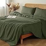 Shilucheng 100% French Linen Sheets - King Size Bed