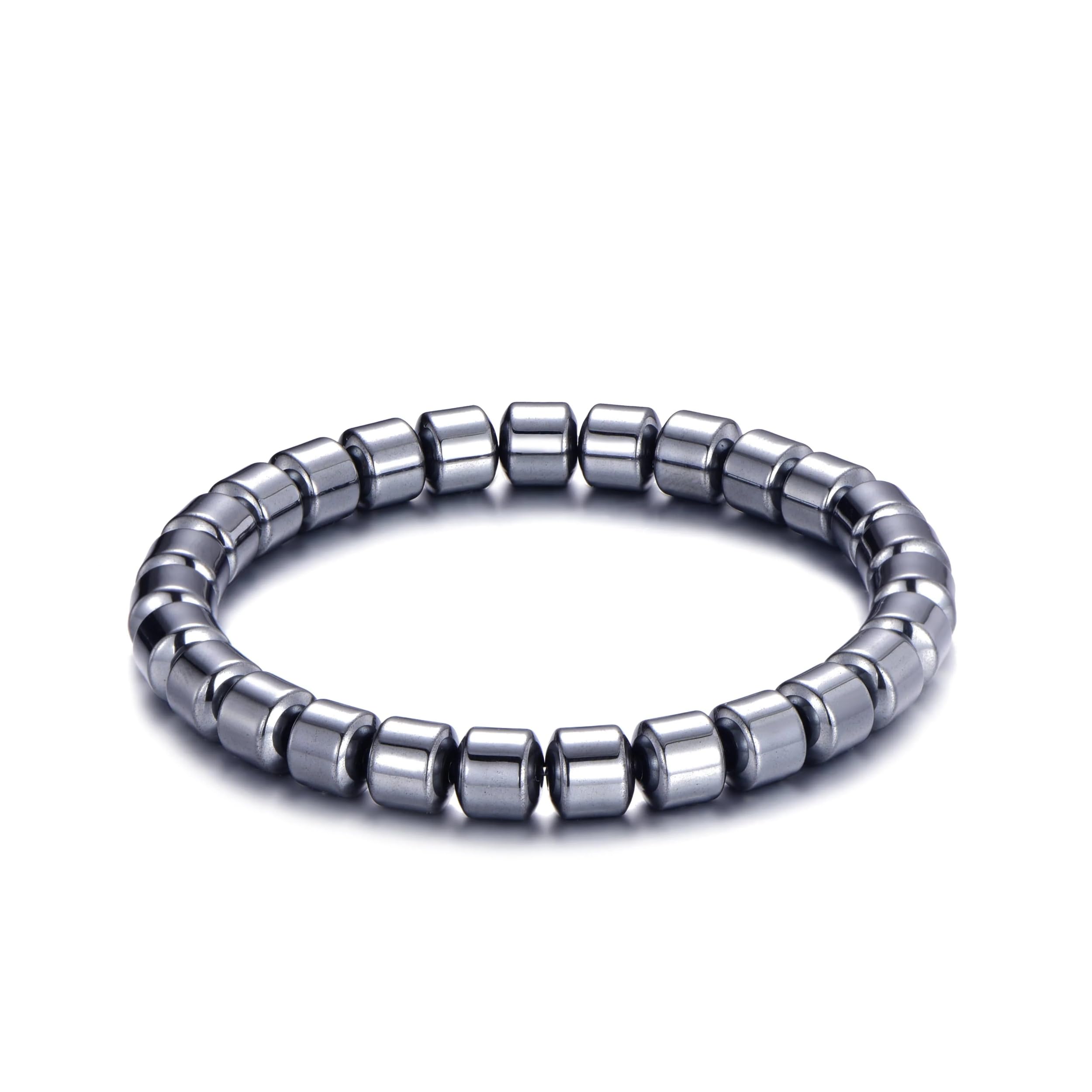 Philip Jones Men's Hematite Stretch Bracelet