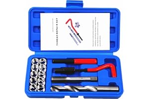 BestsQ 14pcs Thread Repair Kit M14 x 1.25mm Metric Thread Repair Insert Kit Compatible Hand Tool Set for Auto Repairing (M14-1.25)