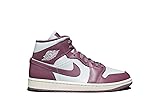 Nike Jordan 1 Mid Women Pure Platinum/Sky J