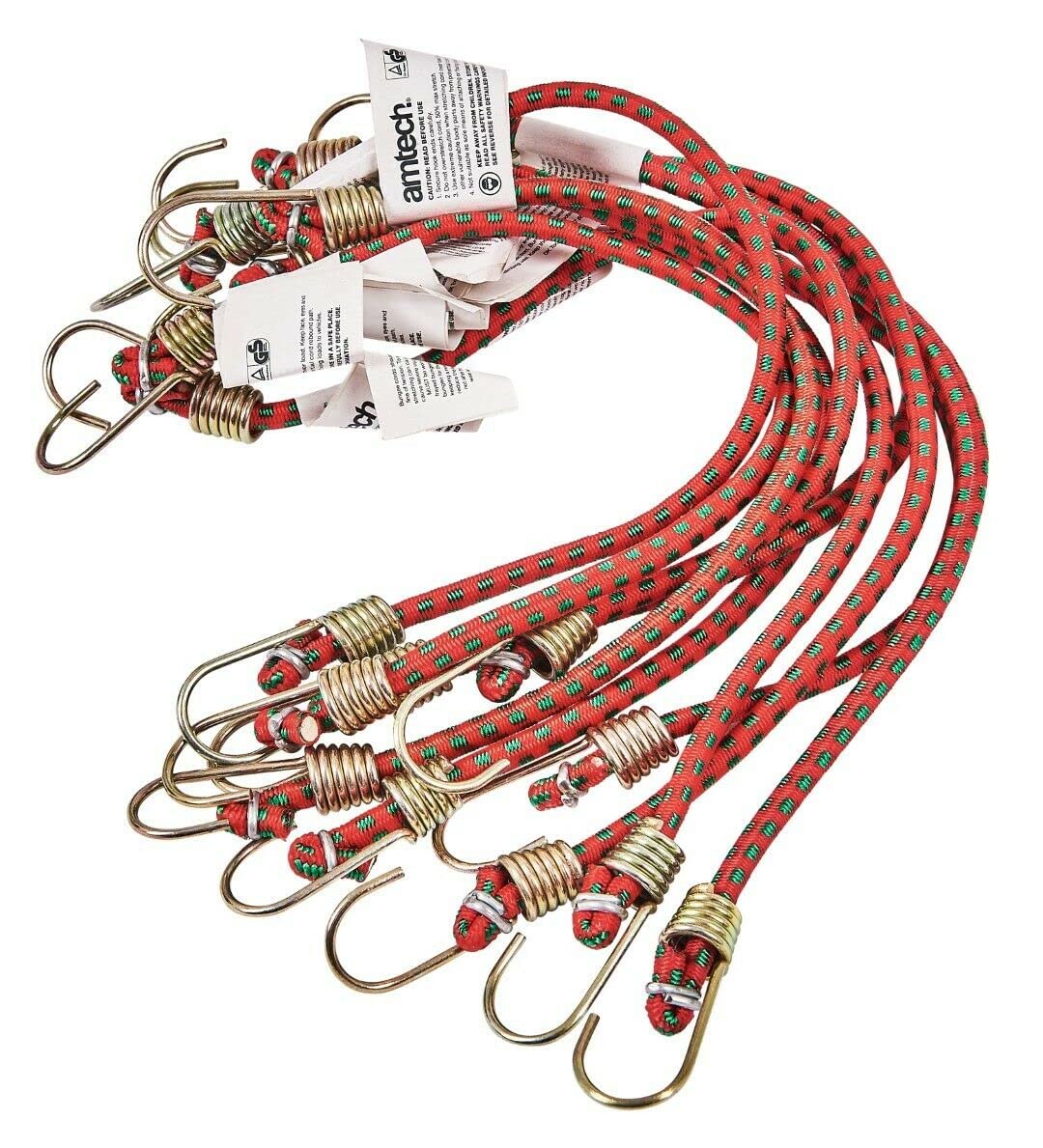 Mr Gadget's Solutions 10 PIECE BUNGEE CORDS 10" MINI SMALL SHORT ELASTIC STRAPS HOOKS STRETCH