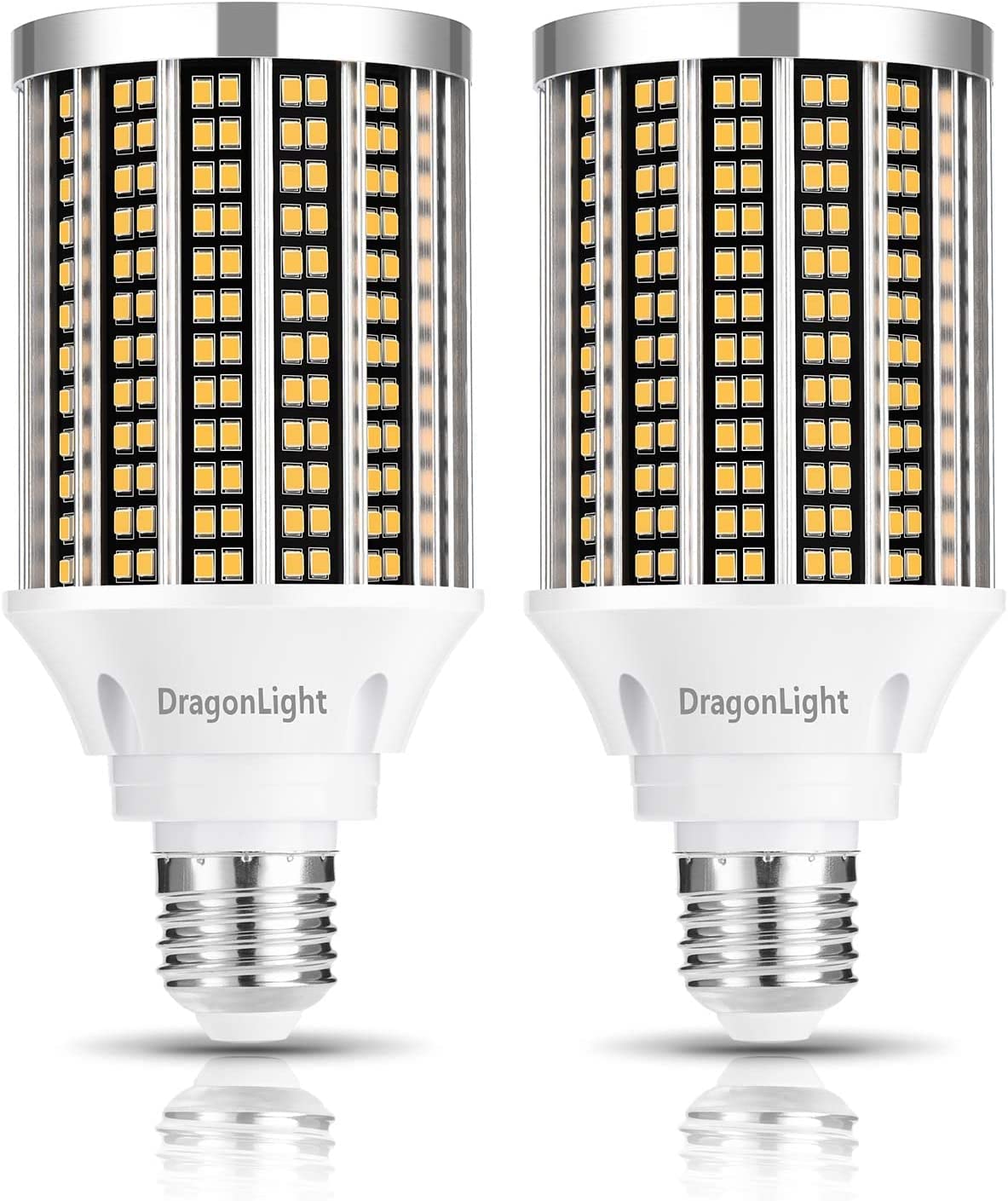 DragonLight 30W Super Bright LED Corn Light Bulbs(250 Watt Equivalent) - E27 Base LED Bulbs - 3000K Warm White 3600 Lumens for Large Area Lighting [Twin Value Pack] — image 1