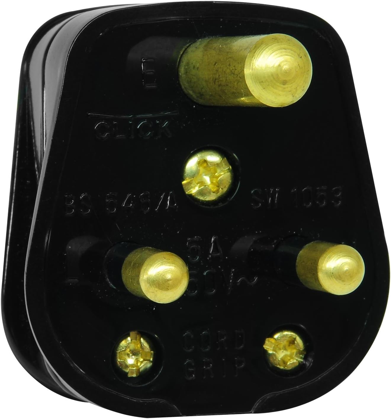 Round Pin Plug Black 5A Amazon.co.uk Lighting