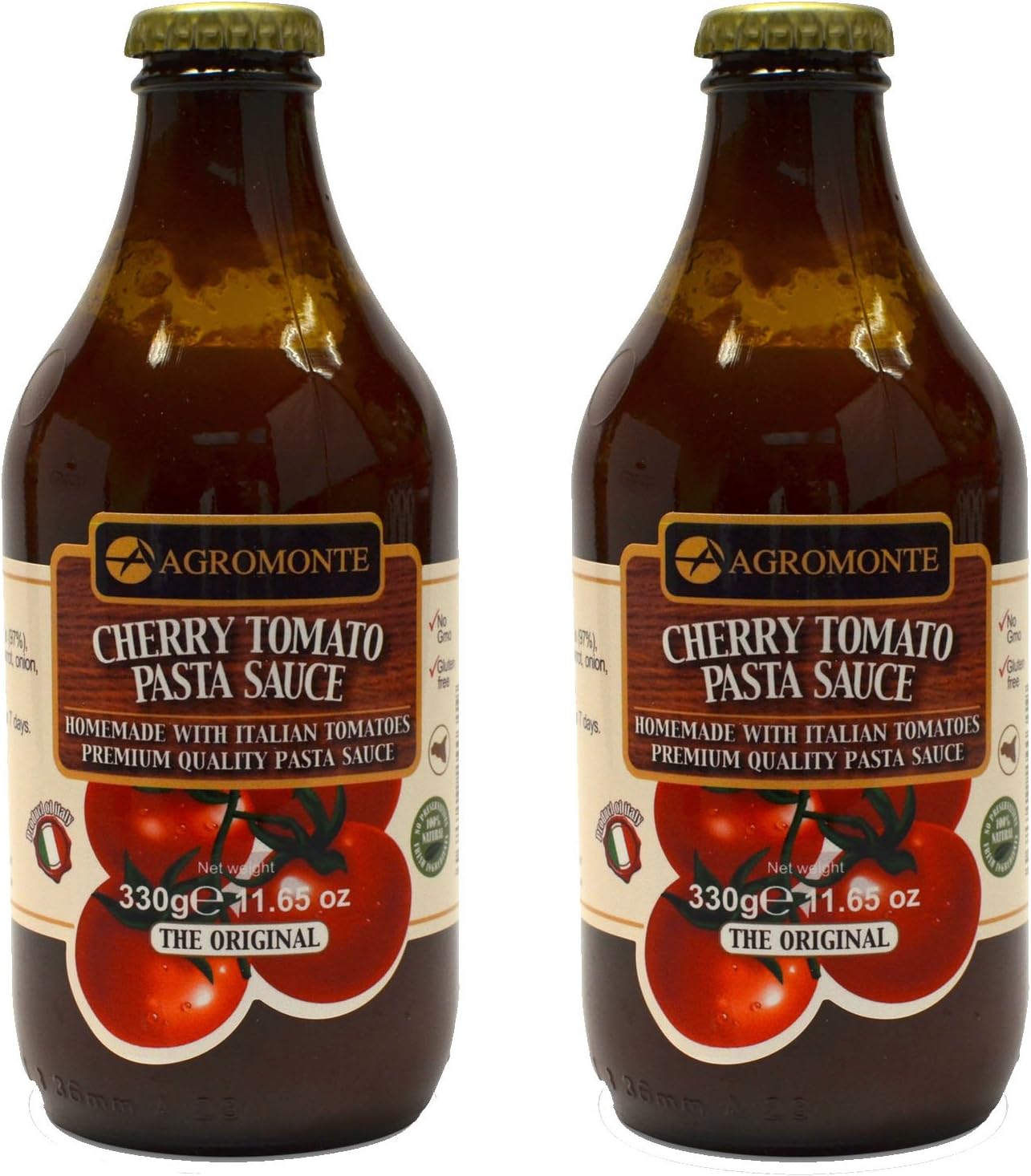 Agromonte Authentic Italian Cherry Tomato Pasta Sauce Certified Kosher 11.65 oz 2 pack