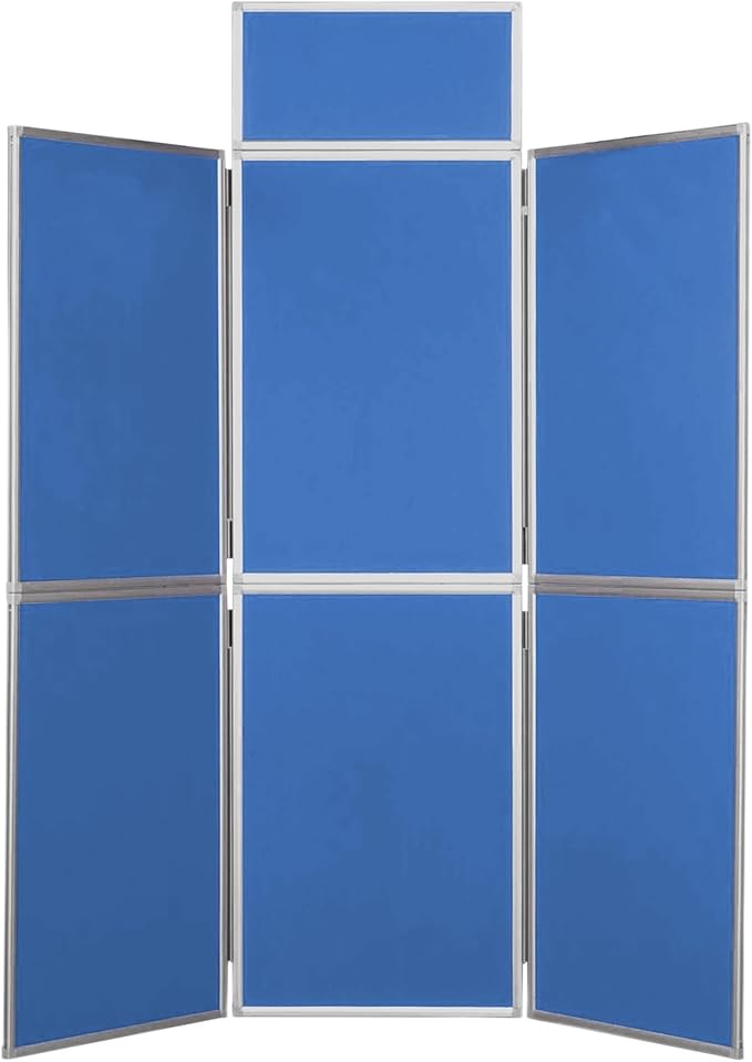 Panelwarehouse 6 Panel Folding Notice Display Boards/Stands, Aluminium